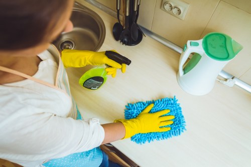 Professional steam carpet cleaning for a W1S apartment carpet