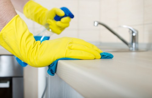 Deep carpet cleaning service for a commercial space in W1S