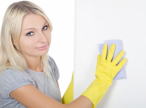 Local after builders cleaning team working in W1S